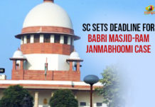 SC Sets Deadline For Babri Masjid-Ram Janmabhoomi Case Babri Masjid case, Babri Masjid Case Latest News, Babri Masjid Ram Janmabhoomi Case, Latest Political Breaking News, Mango News, National News Headlines Today, national news updates 2019, National Political News 2019, Ram Janmabhoomi and Babri Masjid Case, Ram Janmabhoomi and Babri Masjid Case Updates, SC Sets Deadline For Babri Masjid-Ram Janmabhoomi Case