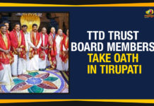 Ap Political Live Updates 2019, AP Political News, AP Political Updates, AP Political Updates 2019, Mango News, Tirumala Srivari Temple in Tirupati, Tirumala Tirupati Devasthanam, Tirumala Tirupati Devasthanams Trust Board, Trust Board Members Take Oath In Tirupati, TTD Trust Board, TTD Trust Board Members Take Oath, TTD Trust Board Members Take Oath In Tirupati, uvajana Sramika Rythu Congress Party