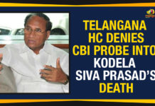 Telangana HC Denies CBI Probe Into Kodela Siva Prasad Rao’s Death CBI Probe Into Kodela Siva Prasad Rao Death, HC Denies CBI Probe Into Kodela Siva Prasad Rao Death, Kodela Siva Prasad Rao Death, Mango News, Political Updates 2019, Telangana, Telangana Breaking News, Telangana HC Denies CBI Probe Into Kodela Death, Telangana HC Denies CBI Probe Into Kodela Siva Prasad Rao Death, Telangana Political Live Updates, Telangana Political Updates, Telangana Political Updates 2019