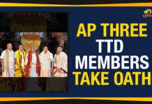 AP – Three TTD Members Take Oath, Ap Political Live Updates 2019, AP Political News, AP Political Updates, AP Political Updates 2019, Bangaru Vakili in the Tirumala Temple, Mango News, Three newly appointed members of the Tirumala Tirupati Devasthanams, Three TTD Members Take Oath, Tirumala Tirupati Devasthanams, Tirumala Tirupati Devasthanams Latest News