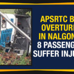 8 Passengers Suffer Injuries, Andhra Pradesh State Road Transport Corporation, AP Breaking News Today, APSRTC Bus Accident, APSRTC Bus Overturns, APSRTC Bus Overturns In Nalgonda, APSRTC Bus Overturns In Nalgonda 8 Passengers Suffer Injuries, Mango News, Nalgonda district, RTC Bus Overturns In Nalgonda, Settipalem of Vemulapally mandal, Telangana, Telangana Breaking News