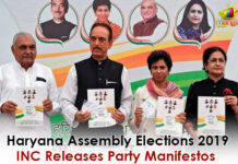 Haryana Assembly Elections 2019 – INC Releases Party Manifesto Assembly Elections 2019, Haryana Assembly Elections 2019, Haryana Assembly Elections 2019 INC Releases Party Manifesto, Haryana elections manifesto, INC Releases Party Manifesto, Indian National Congress, Latest Political Breaking News, Mango News, National News Headlines Today, national news updates 2019, National Political News 2019