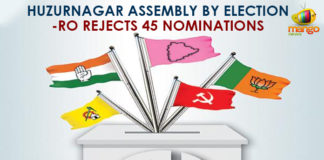 45 Nominations Rejected After Scrutiny For Huzurnagar, 45 Nominations Rejected In Huzurnagar By-Election 2019, 45 Nominations Rejected In Huzurnagar Bye Election 2019, Huzur nagar by elections 45 nominations of 75 rejected, Huzurnagar Assembly By Election – RO Rejects 45 Nominations, Huzurnagar bypoll, Mango News