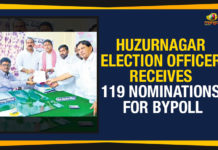 Huzurnagar Election Officer Receives 119 Nominations For Bypoll Election Officer Receives 119 Nominations For Bypoll In Huzurnagar, Huzurnagar Assembly Bypoll, Huzurnagar Assembly constituency bypoll, Huzurnagar Bypoll latest updates, Huzurnagar constituency bypoll, Huzurnagar Election Officer Receives 119 Nominations, Huzurnagar Election Officer Receives 119 Nominations For Bypoll, Mango News, Political Updates 2019, Telangana, Telangana Breaking News, Telangana Political Live Updates, Telangana Political Updates, Telangana Political Updates 2019