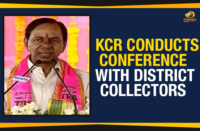CM KCR Conducts Conference With District Collectors, K Chandrashekar Rao, KCR Conducts Conference With District Collectors, mango news telugu, Political Updates 2019, Telangana, Telangana Breaking News, Telangana CM KCR Conducts Conference With District Collectors, Telangana Political Live Updates, Telangana Political Updates, Telangana Political Updates 2019, the Chief Minister of Telangana, TRS Cabinet Ministers
