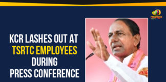 CM KCR Lashes Out At TSRTC Employees, KCR Lashes Out At TSRTC Employees, KCR Lashes Out At TSRTC Employees During Press Conference, Mango News, Political Updates 2019, Telangana, Telangana Breaking News, Telangana Political Live Updates, Telangana Political Updates, Telangana Political Updates 2019, Telangana State Road Transport Corporation, TSRTC Strike Latest Updates
