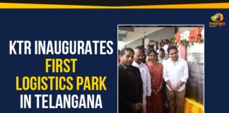 First Logistics Park In Telangana, KTR Inaugurates First Logistics Park, KTR Inaugurates First Logistics Park In Telangana, KTR Inaugurates Logistic Park, KTR Inaugurates Logistic Park At Mangalpally, Logistic Park At Mangalpally Village, Mango News, Political Updates 2019, Telangana, Telangana Breaking New, Telangana Political Live Updates, Telangana Political Updates, Telangana Political Updates 2019