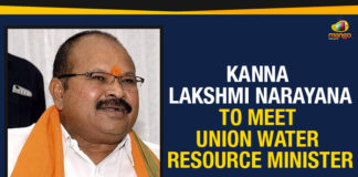 Ap Political Live Updates 2019, AP Political News, AP Political Updates, AP Political Updates 2019, everse tendering for the Polavaram Project, Kanna Lakshmi Narayana To Meet Union Minister, Kanna Lakshmi Narayana To Meet Union Water Resource Minister, Mango News, Polavaram Project, President of the Bharatiya Janata Party, Union Water Resource Minister