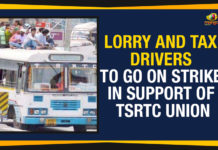 Lorry And Taxi Drivers To Go On Strike, Lorry And Taxi Drivers To Go On Strike In Support Of RTC, Lorry And Taxi Drivers To Go On Strike In Support Of TSRTC, Lorry And Taxi Drivers To Go On Strike In Support Of TSRTC Union, Mango News, Political Updates 2019, Telangana, Telangana Breaking News, Telangana Political Live Updates, Telangana Political Updates, Telangana Political Updates 2019, Telangana State Road Transport Corporation, TSRTC Strike Latest Updates