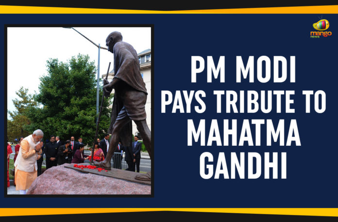 PM Modi Pays Tribute To Mahatma Gandhi,Mango News,Gandhi Jayanti 2019 LIVE Updates,PM Modi pays tribute to Mahatma Gandhi on Gandhi Jayanti,PM Modi pays tribute to Mahatma Gandhi at Raj Ghat,PM Modi Pays Tribute To Mahatma Gandhi On His 150th Birth Anniversary,PM Modi pays tribute to Mahatma Gandhi