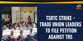 Mango News, Political Updates 2019, rtc strike in telangana, RTC Trade Union Leaders To File Petition Against TRS, Telangana, Telangana Breaking News, Telangana Political Live Updates, Telangana Political Updates, Telangana Political Updates 2019, Trade Union Leaders To File Petition Against TRS, TSRTC Strike, TSRTC Strike In Telangana, TSRTC Strike Latest Updates, TSRTC Strike Trade Union Leaders To File Petition, TSRTC Strike Trade Union Leaders To File Petition Against TRS