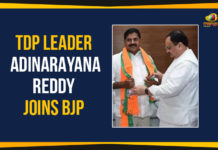 TDP Leader Adinarayana Reddy Joins BJP Adinarayana Reddy Joined Bharatiya Janata Party, Adinarayana Reddy Joins BJP, Ap Political Live Updates 2019, AP Political News, AP Political Updates, AP Political Updates 2019, Mango News, TDP Leader Adinarayana Reddy Joined BJP, TDP Leader Adinarayana Reddy Joins BJP, Yuvajana Sramika Rythu Congress Party