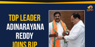 Adinarayana Reddy Joined Bharatiya Janata Party, Adinarayana Reddy Joins BJP, Ap Political Live Updates 2019, AP Political News, AP Political Updates, AP Political Updates 2019, Mango News, TDP Leader Adinarayana Reddy Joined BJP, TDP Leader Adinarayana Reddy Joins BJP, Yuvajana Sramika Rythu Congress Party
