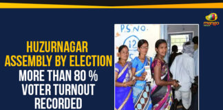 Huzurnagar Assembly By Election, Huzurnagar Assembly By Election – More Than 80 % Voter Turnout Recorded, Huzurnagar Assembly Constituency, Huzurnagar Assembly constituency bypoll, Huzurnagar constituency, Huzurnagar Constituency Vote Counting, Mango News, More Than 80 % Voter Turnout Recorded, Political Updates 2019, Telangana, Telangana Breaking News, Telangana Political Live Updates, Telangana Political Updates, Telangana Political Updates 2019