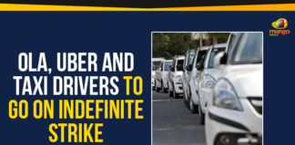 Mango News, Ola and Uber cab drivers, Ola Uber And Taxi Drivers To Go On Indefinite Strike, Political Updates 2019, taxi drivers of IT companies, Taxi Drivers To Go On Indefinite Strike, Telangana, Telangana Breaking News, Telangana Political Live Updates, Telangana Political Updates, Telangana Political Updates 2019, Telangana State Road Transport Corporation