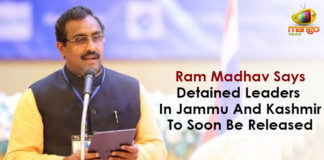 Article 370, Detained Leaders In Jammu And Kashmir To Soon Be Released, Jammu and Kashmir, Jammu and Kashmir Reorganisation Act, Latest Political Breaking News, Mango News, National News Headlines Today, national news updates 2019, National Political News 2019, Ram Madhav Says Detained Leaders In Jammu And Kashmir To Soon Be Released