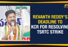 Mango News, Political Updates 2019, Revanth Reddy Deadline To CM KCR, Revanth Reddy Deadline To CM KCR To Resolve TSRTC Strike, Revanth Reddy Deadline To KCR For Resolving TSRTC Strike, Revanth Reddy Deadline To KCR To Resolve TSRTC Strike Issue, Telangana, Telangana Breaking News, Telangana Political Live Updates, Telangana Political Updates, Telangana Political Updates 2019