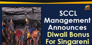 SCCL Management Announces Diwali Bonus For Singareni Workers