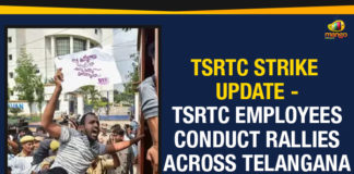 Mango News, Political Updates 2019, Telangana Breaking News, Telangana Political Updates, Telangana Political Updates 2019, Telangana State Road Transport Corporation, TSRTC Employees Conduct Rallies, TSRTC Employees Conduct Rallies Across Telangana, TSRTC Strike Latest News, TSRTC Strike Latest Updates, TSRTC Strike Update, TSRTC Strike Update – TSRTC Employees Conduct Rallies Across Telangana