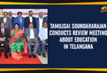 Tamilisai Soundararajan Conducts Review Meeting About Education In Telangana Education In Telangana, Governor Review Meeting About Education In Telangana, Governor Tamilisai Soundararajan, Mango News, Political Updates 2019, Tamilisai Soundararajan Conducts Review Meeting, Tamilisai Soundararajan Conducts Review Meeting About Education In Telangana, Tamilisai Soundararajan Review Meeting About Education In Telangana, Telangana, Telangana Breaking News, Telangana Political Live Updates, Telangana Political Updates, Telangana Political Updates 2019