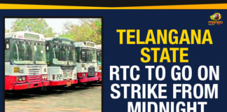 TSRTC Employees To Go On Strike From Midnight Mango News, Political Updates 2019, Telangana, Telangana Breaking News, Telangana Political Live Updates, Telangana Political Updates, Telangana Political Updates 2019, TSRTC Employees To Go On Strike, TSRTC Employees To Go On Strike From Midnight, TSRTC Strike From 5th October, TSRTC Strike From 5th October 2019, TSRTC Strike From Midnight, TSRTC Strike To Start From 5th October 2019