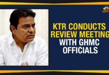 KTR Conducts Review Meeting, KTR Conducts Review Meeting With GHMC, KTR Conducts Review Meeting With GHMC Officials, KTR Review Meeting With GHMC Officials, Mango News, Political Updates 2019, Review Meeting With GHMC Officials, Telangana, Telangana Breaking News, Telangana Political Live Updates, Telangana Political Updates, Telangana Political Updates 2019