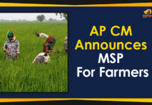 AP CM Announces MSP For Farmers AP CM Announces Minimum Support Price For Farmers, AP CM Announces MSP, AP CM Announces MSP For Farmers, AP CM YS Jagan Announces MSP For Farmers, Ap Political Live Updates 2019, AP Political News, AP Political Updates, AP Political Updates 2019, Mango News, Minimum Support Price, Minimum Support Price For Farmers, Y.S. Jagan Mohan Reddy, Yuvajana Sramika Rythu Congress Party
