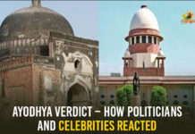 #AYODHYAVERDICT, Ayodhya Case Live Updates, Ayodhya Case Update, Babri Masjid-Ram Janmabhoomi land dispute case in Ayodhya, Celebrities React To Ayodhya Verdict, Entire Disputed Land Goes To Hindus, Latest Political Breaking News, Leaders Welcomes The verdict of Ayodhya, Mango News, National News Headlines Today, national news updates 2019, Political Parties And Leaders Welcomes The verdict of Ayodhya, Politicians And Celebrities React To Ayodhya Verdict, The verdict of Ayodhya