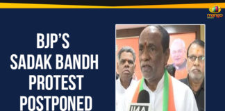 BJP Sadak Bandh Protest Postponed, BJP’s Sadak Bandh Protest Postponed, Latest Political Breaking News, Mango News, National News Headlines Today, national news updates 2019, National Political News 2019, Sadak Bandh Protest Postponed, Telangana Rashtra Samithi, Telangana State Road Transport Corporation, TSRTC Strike Latest News, TSRTC Strike Updates