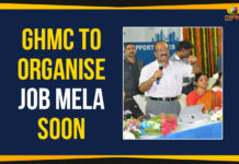 GHMC To Organise Job Mela Soon GHMC To Organise Job Mela, GHMC To Organise Job Mela Soon, Greater Hyderabad Municipal Corporation, Greater Hyderabad Municipal Corporation Job Mela, Hari Hara Kala Bhavan in Secunderabad, Mango News, Political Updates 2019, Telangana, Telangana Breaking News, Telangana Political Updates 2019