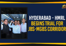 Hyderabad – HMRL Begins Trial For JBS-MGBS Corridor Commission of Railway Safety, HMRL Begins Trial For JBS-MGBS, HMRL Begins Trial For JBS-MGBS Corridor, Hyderabad, Hyderabad – HMRL Begins Trial For JBS-MGBS Corridor, Hyderabad Metro Rail Limited, mango news telugu, Political Updates 2019, Telangana, Telangana Breaking News, Telangana Political Updates, Telangana Political Updates 2019