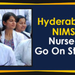 Hyderabad – NIMS Nurses Go On Strike Hyderabad – NIMS Nurses Go On Strike, Mango News, NIMS Nurses Protesting Against Injustice, NIMS Nurses Protesting Against Injustice Over Promotions, Nizam’s Institute of Medical Sciences, Nurses Boycott Duties At NIMS, Political Updates 2019, Protesting Against Injustice Over Promotions, Telangana, Telangana Breaking News, Telangana Political Live Updates, Telangana Political Updates, Telangana Political Updates 2019
