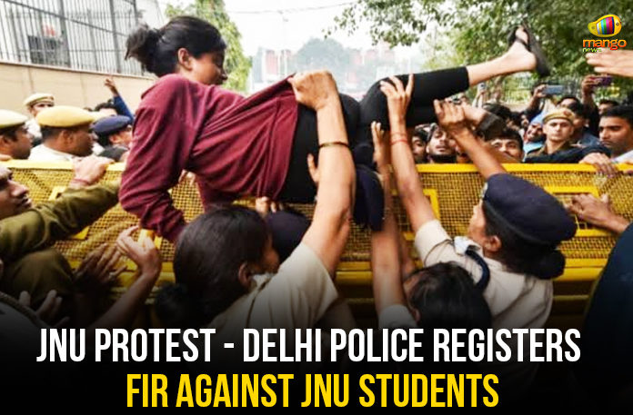 #JNUProtests, #StandWithJNU, #TaxPayersWithJNU, Delhi Police Registers FIR Against JNU Students, Jawaharlal Nehru University, Jawaharlal Nehru University Protest, JNU Protest, Latest Political Breaking News, Mango News, National News Headlines Today, national news updates 2019, National Political News 2019, Police Registers FIR Against JNU Students