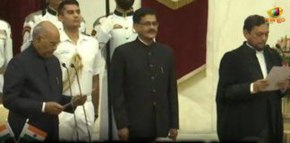 Justice Sharad Arvind Bobde Takes Oath As CJI,Mango News,Breaking News Today,Justice Sharad Arvind Bobde,47th Chief Justice of India,President Ram Nath Kovind,New CJI,CJI Justice SA Bobde,Justice Sharad Arvind Bobde Ceremony