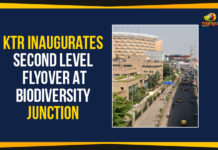KTR Inaugurates Second Level Flyover At Biodiversity Junction KTR Inaugurates Second Level Flyover, KTR Inaugurates Second Level Flyover At Biodiversity, KTR Inaugurates Second Level Flyover At Biodiversity Junction, Mango News, new unidirectional flyover from Mehdipatnam towards Kukatpally, Political Updates 2019, Telangana, Telangana Breaking News, Telangana Political Live Updates, Telangana Political Updates, Telangana Political Updates 2019