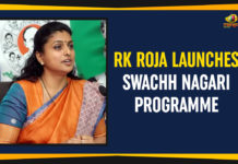 RK Roja Launches Swachh Nagari Programme Ap Political Live Updates 2019, AP Political News, AP Political Updates, AP Political Updates 2019, Chairman of the Andhra Pradesh Industrial Infrastructure Corporation, Mango News, RK Roja Launches Swachh Nagari, RK Roja Launches Swachh Nagari Programme, Roja Launches Swachh Nagari Programme, Swachh Nagari Programme, Swachh Nagari Programme By Roja