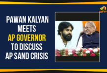 Pawan Kalyan Meets AP Governor To Discuss AP Sand Crisis AP Governor Biswabhusan, Ap Political Live Updates 2019, AP Political News, AP Political Updates, AP Political Updates 2019, Janasena President Pawan Kalyan, Janasena President Pawan Kalyan Meets AP Governor, Mango News, Pawan Kalyan Meets AP Governor, Pawan Kalyan Meets AP Governor Biswabhusan, Pawan Kalyan Meets AP Governor To Discuss AP Sand Crisis