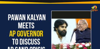 AP Governor Biswabhusan, Ap Political Live Updates 2019, AP Political News, AP Political Updates, AP Political Updates 2019, Janasena President Pawan Kalyan, Janasena President Pawan Kalyan Meets AP Governor, Mango News, Pawan Kalyan Meets AP Governor, Pawan Kalyan Meets AP Governor Biswabhusan, Pawan Kalyan Meets AP Governor To Discuss AP Sand Crisis