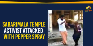 Activist Attacked With Pepper Spray, Latest Political Breaking News, Mango News, National News Headlines Today, national news updates 2019, National Political News 2019, Sabarimala Temple, Sabarimala Temple – Activist Attacked With Pepper Spray, Sabarimala temple in Kerala, Trupti Desai