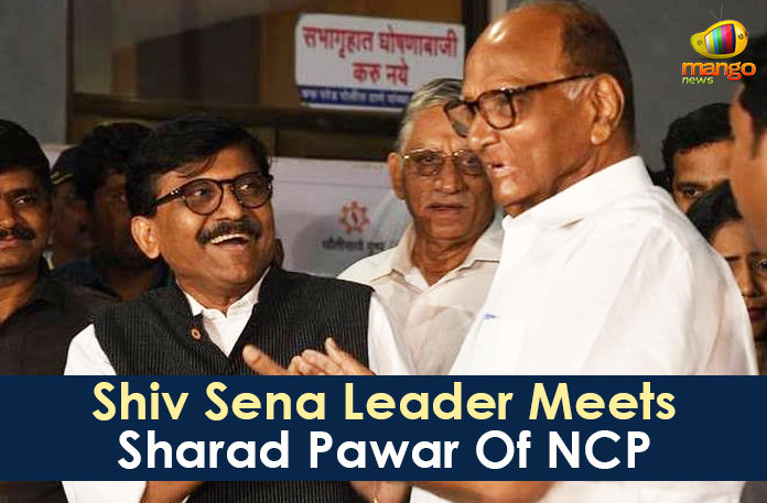Latest Political Breaking News, Mango News, National News Headlines Today, national news updates 2019, National Political News 2019, Nationalist Congress Party, President of the NCP, Shiv Sena Leader Meets Sharad Pawar, Shiv Sena Leader Meets Sharad Pawar Of NCP