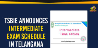 Intermediate Exams Dates, Intermediate Exams In Telangana, Mango News, Political Updates 2019, Telangana, Telangana Breaking News, Telangana Inter Exams Schedule, Telangana Political Updates 2019, Telangana State Board of Intermediate Education, TSBIE Announces Intermediate Exam Schedule In Telangana