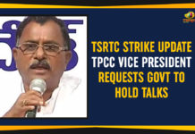 Mango News, Political Updates 2019, Telangana, Telangana Breaking News, Telangana Political Live Updates, Telangana Political Updates, Telangana Political Updates 2019, Telangana Pradesh Congress Committee, Telangana State Road Transport Corporation, TPCC Vice President Requests Govt To Hold Talks, TSRTC Strike Update, TSRTC Strike Update – TPCC Vice President Requests Govt To Hold Talks