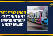 Mango News, Political Updates 2019, Telangana, Telangana Breaking News, Telangana Political Live Updates, Telangana Political Updates, Telangana Political Updates 2019, Telangana State Road Transport Corporation, TSRTC Employees Temporarily Drop, TSRTC Employees Temporarily Drop Merger Demand, TSRTC Strike Latest News, TSRTC Strike Latest Updates, TSRTC Strike Update, TSRTC Strike Update – TSRTC Employees Temporarily Drop Merger Demand, TSRTC Strike Updates