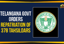 Telangana Government Orders Repatriation Of 378 Tahsildars Telangana Government Orders Repatriation Of 378 Tahsildars,Mango News Telugu,Telangana Breaking News, Telangana Live Updates, Telangana Political Updates,Telangana Govt repatriates 378 Tahsildars,378 Tahsildars Repatriated,378 Tahsildars,Telangana Tahsildars Latest News
