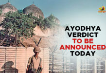 Ayodhya Verdict To Be Announced Today