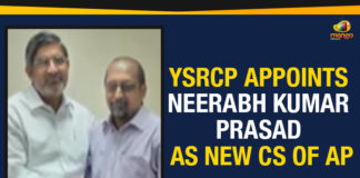 Ap Political Live Updates 2019, AP Political News, AP Political Updates, AP Political Updates 2019, Incharge CS Of AP, Mango News, Neerabh Kumar Prasad As New CS Of AP, Nirab Kumar Prasad, Nirab Kumar Prasad Appointed As Incharge CS Of AP, Nirab Kumar Prasad As Incharge CS Of AP, YSRCP Appoints Neerabh Kumar Prasad As New CS, YSRCP Appoints Neerabh Kumar Prasad As New CS Of AP
