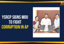 YSRCP Signs MoU To Fight Corruption In AP Andhra Pradesh government signs MoU with IIM-Ahmedabad, Andhra Pradesh signs MoU with IIM-Ahmedabad, AP Government Signs MoU With IIM-Ahmedabad, AP Govt Signs MoU With IIM-Ahmedabad To Fight Corruption, Ap Political Live Updates 2019, AP Political News, AP Political Updates, AP Political Updates 2019, YSRCP Signs MoU To Fight Corruption, YSRCP Signs MoU To Fight Corruption In AP