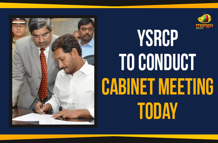 Ap Political Live Updates 2019, AP Political News, AP Political Updates, AP Political Updates 2019, AP Secretariat in Velagapudi village in Guntur district, Mango News, YCP To Conduct Cabinet Meeting Today, YSRCP To Conduct Cabinet Meeting, YSRCP To Conduct Cabinet Meeting Today, Yuvajana Sramika Rythu Congress Party