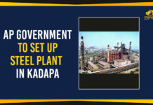 AP Government To Set Up Steel Plant In Kadapa AP Government Set Up Steel Plant In Kadapa,Andhra Pradesh News Today, AP CM YS Jagan, AP Govt Allocated 3148 Acres Land To Steel Plant, Kadapa steel plant, Kadapa Steel Plant Project Details, Latest Breaking News 2019, Mango News, Steel Plant Construction In Kadapa District, YSR Kadapa Steel Plant Construction