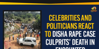 #DishaCase, #hyderabadpolice, #JusticeForDisha, #telanganapolice, All 4 Accused Killed In Encounter, Celebrities And Politicians React To Disha Rape Case Encounter, Cyberabad Metropolitan Police, Disha Murder And Rape Case, Encounter killings by police, Hyderabad rape case, Mango News, Political Updates 2019, Telangana Breaking News